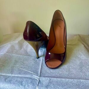 Giuseppe Zanotti patent open toe heel